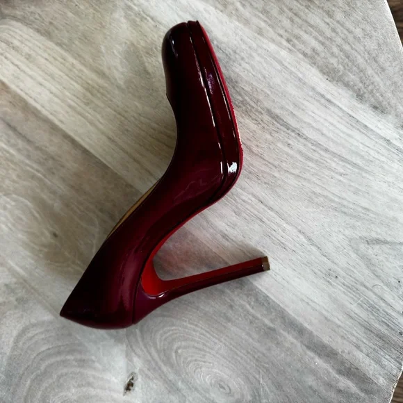 Christian Louboutin Neofilo 120 Patent Pumps Rouge 38.5 - Picture 9 of 11